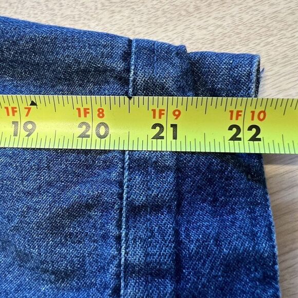 BRECKENRIDGE Womens Blue Jean Jacket Sz 2X Silver Studs Flaw/Studs Loose/Missing - Picture 12 of 12